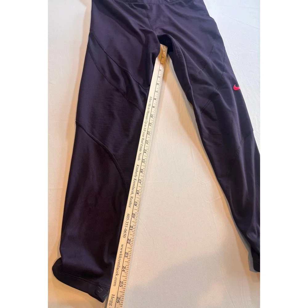 Nike Pro Hyperwarm Women Purple Stirrup Training Leggings AR4733-670 XL